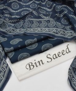 Bin Saeed Ladies 3PC Lawn Printed Suit Design 12