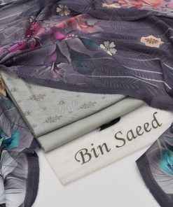 Bin Saeed Ladies 3PC Lawn Printed Suit Design 51