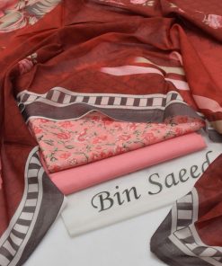 Bin Saeed Ladies 3PC Lawn Printed Suit Design 49