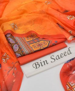 Bin Saeed Ladies 3PC Lawn Printed Suit Design 15