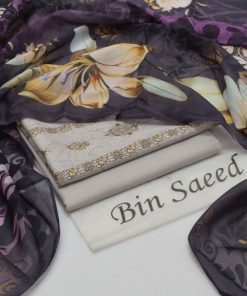 Bin Saeed Ladies 3PC Lawn Printed Suit Design 71