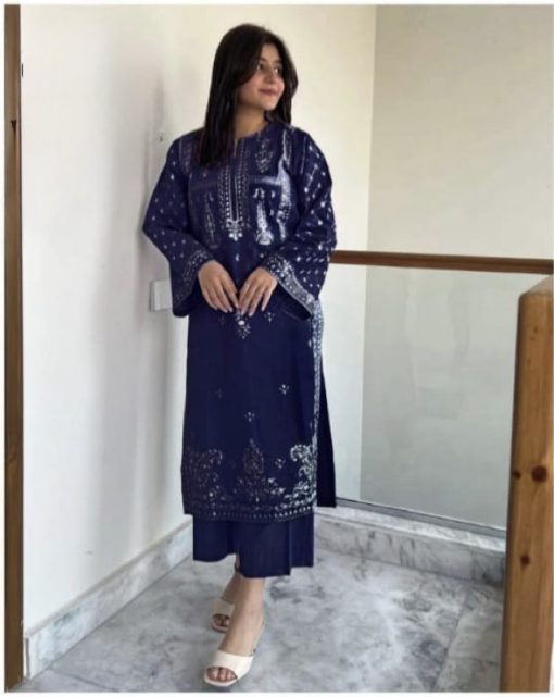Umzay UZ-01 Embroidered 2PC Lawn Suit – Summer 2025 Collection