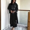 Black embroidered 2PC lawn suit for summer 2025