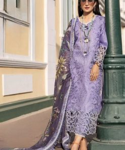 Mushq Embroidered Lawn Suit with Tarkashi Voil Dupatta