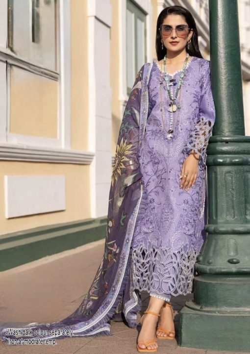 Mushq Embroidered Lawn Suit with Tarkashi Voil Dupatta