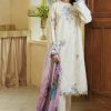 Zara Shahjahan 3 Piece Summer Lawn Suit – Heavy Embroidered Shirt & Sleeves, Plain Trouser with Tarkashi Voile Dupatta
