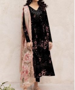 Iznik 3 Piece Summer Lawn Suit – Chikankari Lawn Embroidery, Digital Printed Dupatta with 4-Side Embroidered Patti