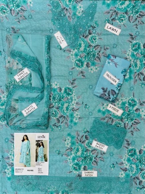 Sea green Iznik 3 Piece