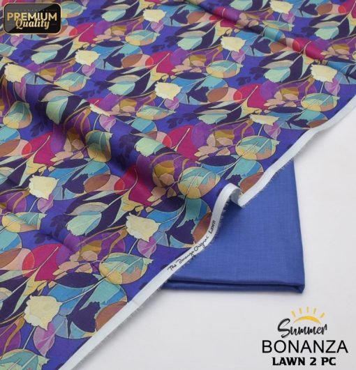 Lawn two-piece dress Style 01 by Bonanza Elegant and simple Style 01 summer set
