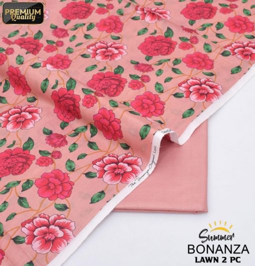 Style 01 two piece printed lawn suit front and trouser