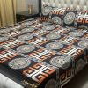 3D Crystal Cotton Bedsheet Design 120 with King Size comfortAbu Hurairah Fabrics