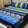 3D Crystal Cotton Bedsheet Design 118 with King Size comfortAbu Hurairah Fabrics