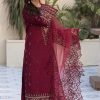Rangreza RR-204 embroidered lawn suit with organza dupatta and sequined neckline – A+ replica with real image preview