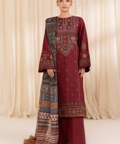 Sapphire SP-101 | 3PC Embroidered Lawn Suit – Summer Collection 2025