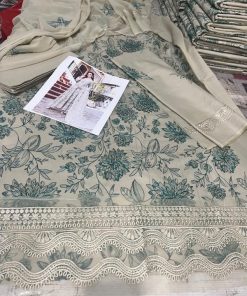 Bareeze BR-45 – Premium 3 Piece Embroidered Lawn Suit | Festive Summer Wear 2025