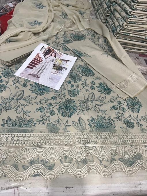 Bareeze BR-45 – Premium 3 Piece Embroidered Lawn Suit | Festive Summer Wear 2025
