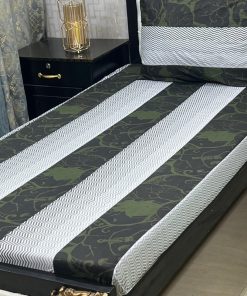 Embroidered Patchwork Single Bed Sheet with Pillow Cover – 23_SKU