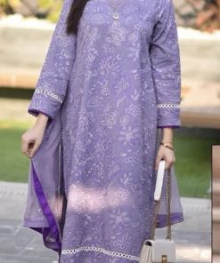 Orient OR-13 Women’s 3 Piece Embroidered Lawn Suit with Heavy Front and Chiffon Dupatta