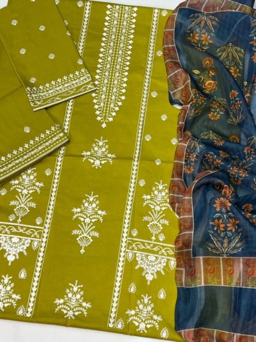 fully embroidered sleeves and a beautifully detailed trouser