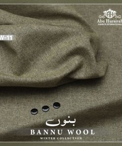 BN-12 Bannu Wool Men Suit – Unstitched Wool Fabric for Winter by Abu Hurairah Fabrics