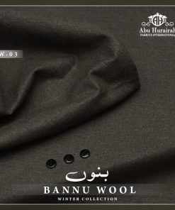 BN-03 Bannu Wool Men Suit – Original Premium Unstitched Wool for Winter from Abu Hurairah Fabrics