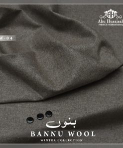 BN-04 Bannu Wool Men Unstitched Winter Suit – Original Wool Fabric by Abu Hurairah Fabrics