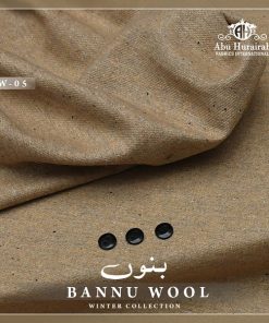 BN-05 Bannu Wool Men Suit – Pure Wool Unstitched Winter Fabric by Abu Hurairah Fabrics