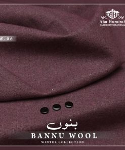 BN-06 Bannu Wool Men Suit – Unstitched Pure Wool Fabric for Winter from Abu Hurairah Fabrics