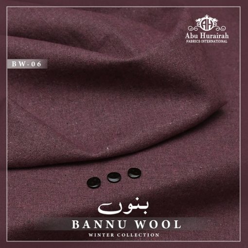 BN-06 Bannu Wool Men Suit – Unstitched Pure Wool Fabric for Winter from Abu Hurairah Fabrics