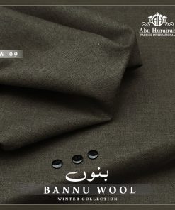 BN-09 Bannu Wool Men Suit – Premium Unstitched Wool Fabric for Men’s Winter Clothing
