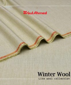 Unstitched Gul Ahmed Winter Suit – Wool Blend Fabric for Cold Weather