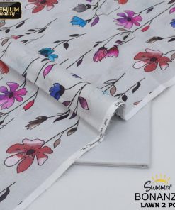 "Bonanza Satrangi 2-Piece Lawn Suit – Unstitched Fabric for Tailored Summer Style"