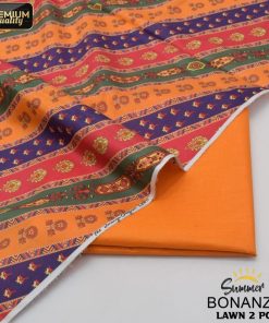 Bonanza Satrang BS-43 – 2 Piece Lawn Suit with Digital Printed Shirt & Trouser for Summer
