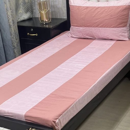 Stylish cotton embroidered bed sheet for single beds in premium quality