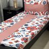 Soft and comfortable embroidered single bed sheet set with fine embroidery