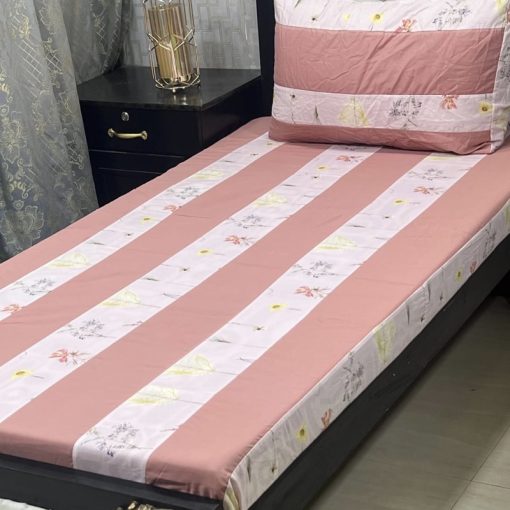 Handmade patchwork embroidered single bed sheet for cozy bedrooms