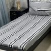 Elegant embroidered patchwork single bed sheet in cotton