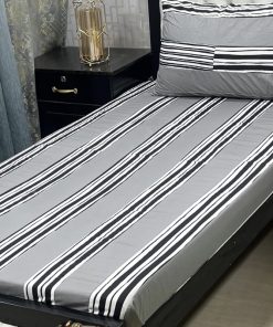 Elegant embroidered patchwork single bed sheet in cotton