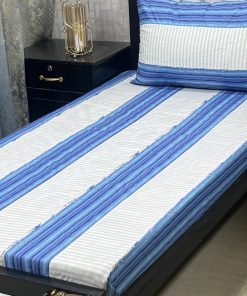 Soft cotton embroidered patchwork bed sheet perfect for single beds