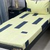 Affordable embroidered patchwork cotton bed sheet with stylish design