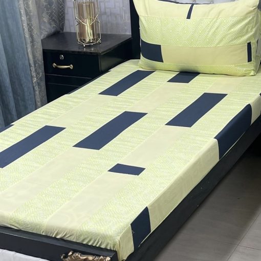 Affordable embroidered patchwork cotton bed sheet with stylish design