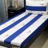 High-quality embroidered patchwork bed sheet for a stylish bedroom