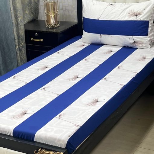 High-quality embroidered patchwork bed sheet for a stylish bedroom