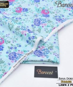 BR-308 Bareeze Lawn Suit – Bana Dora Shirt and Trouser in Printed 2 Piece Design