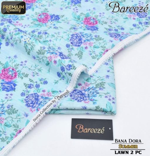 BR-308 Bareeze Lawn Suit – Bana Dora Shirt and Trouser in Printed 2 Piece Design