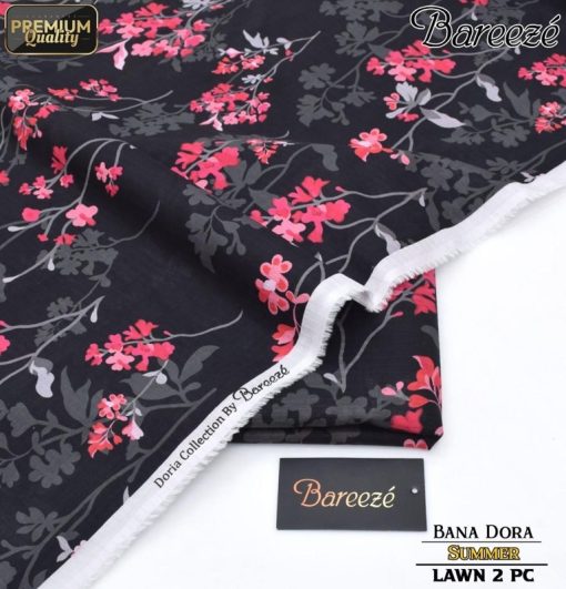 BR-302 Bareeze 2 Piece Lawn Suit – Bana Dora Fabric with Printed Shirt and Trouser