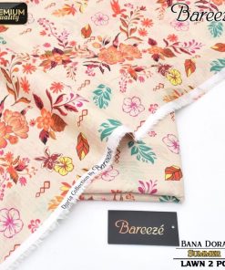 BR-306 Bareeze Lawn Suit – Printed Bana Dora 2 Piece with Shirt and Trouser