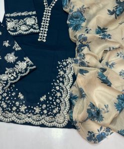 Zara Shahjahan presents ZS-10, an exquisite 3 piece unstitched lawn suit that captures the brand’s signature