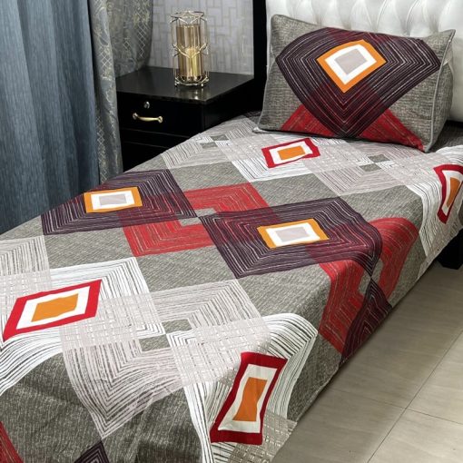 Cozy 3D Crystal Cotton Bed Sheet Set for Stylish and Comfortable Bedroom