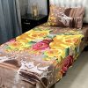 Comfortable and Soft 3D Crystal Cotton Bed Sheet Set for Modern Bedroom